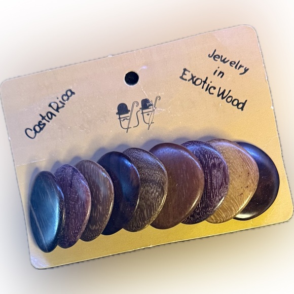 Authentic Costa Rican Exotic Wood French Barette NEW - Picture 2 of 10